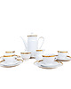 filiżanki Porcelanowy serwis kawowy dla 4 osób, Ceplitz, Niemcy lata 70. 4