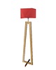 lampy podłogowe Drewniana lampa podłogowa BALI 3