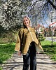 marynarki damskie Kimono wełna bawełna patchorkowe oko z frędzlami na plecach. 6