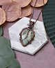 wisiory Miedziany wisiorek wire wrapping z amazonitem #427 2