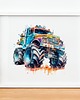obrazy i plakaty do pokoju dziecięcego Plakat Monster Truck P187 1