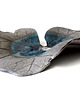 patery i talerze patera dekoracyjno BIG LEAF- czarno turkusowa 8