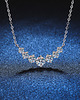 srebrne naszyjniki Naszyjnik srebrny Moissanite 1.1ct 925 2