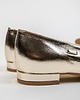 baleriny damskie ZŁOTE BALERINKI W SZPIC - SKÓRA NATURALNA - MODEL 045 - KOLOR ZŁOTY 5