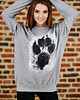 bluza z kapturem damska Bluza marki UNDERWORLD unisex Animal footprint 1