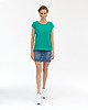 t-shirt damskie Bluzka z haftowanym przodem 2