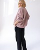 bluza bez kaptura damska Bomberka Sporty Chic Brudny Róż 2