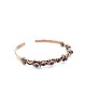 bransoletki wire wrapping Miedziana bransoleta mankietowa z rubinem 4