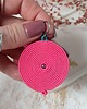 kolczyki soutache Kolczyki różowe koła lekkie 2