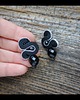 kolczyki soutache Małe , czarne, eleganckie kolczyki sutasz 3