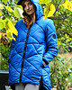 kurtki damskie Kurtka puchowa Alaska Look niebieska 1