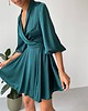 sukienki mini damskie Jedwabna sukienka ELIZA zielona 2