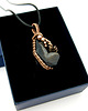 wisiory Agat z druzą wisiorek wire wrapping 2