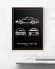 plakaty Plakat Legendy Motoryzacji - Porsche 911 Turbo 1