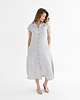 sukienki midi damskie Lniana Sukienka MARIGOLD light gray 4