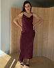 sukienki midi damskie Sukienka Breath burgundy 3