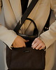 torby na ramię Kuferek listonoszka z wodoodpornego nubuku w kolorze brunatnym 3