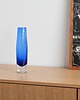 wazony Wazon szklany kobaltowy, duński design, lata 60, produkcja: Dania 1