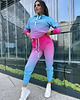 bluza z kapturem damska Damska Bluza z kapturem DR.CROW Ombre Mint Pink 1