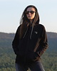 bluza z kapturem damska Bluza damska z kapturem rozpinana TATRY/DOLINA GĄSIENICOWA czarna 1