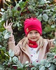 czapki dziecięce Czapka zimowa dzianinowa z kominem - czerwony 2