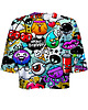 t-shirt damskie DR.CROW T-shirt Krótki CROP Graffiti Bizarre 1