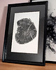 grafiki i ilustracje Unikatowy Obraz Botaniczny w Ramie 30x40cm. Monotypia Plaster Drzewa 1