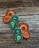 kolczyki soutache Kolczyki soutache Jesienny liść 4