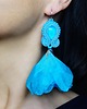 kolczyki soutache Koktajlowe  kolczyki soutache- błękitne 1