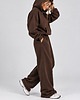 komplety damskie Dres Hoodie + Baggy 2W1 CHOCOLATE BROWN 2