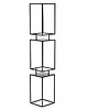 kwietniki Kwietnik Metalowy Kwietnik Stojący Loft Tre 135 cm 1