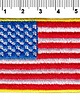 naszywki na ubrania Naszywka naprasowanka FLAGA USA termo haft 6,7x4,2cm 1