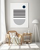 plakaty Plakat Gray geo 2