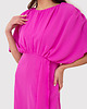 sukienki midi damskie Różowa sukienka midi o luźnym kroju DA1506 HOT PINK 2