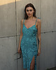 sukienki midi damskie KORI DRESS Turquoise 3