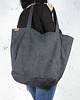torby na ramię Lazy bag torba czarna na zamek / vegan / eco 1