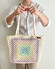 torby na ramię Torba szydełkowa pastelowa Granny Square, ręcznie robiona, podszyta welurem 1