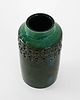 wazony Wazon ceramiczny zielony, duński design, lata 70, produkcja: Dania 4