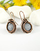 kolczyki wire wrapping Kolczyki z jadeitem 5