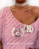 broszki Brosza Glamour  z  Pudrową Damą NEW 8