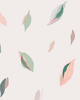 naklejki ścienne do pokoju dziecka Tapeta dla dzieci Pink Leaves 3