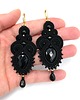 kolczyki soutache Kia kolczyki sutasz z onyksami czarne wiszące wieczorowe eleganckie 1