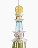 lampy wiszące Lampa wisząca szklana artdeco prl vintage retro 1