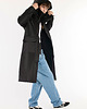 płaszcze i kurtki męskie Parka Longline Hoodie Oversize czarna 6