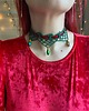 chokery Świąteczny zielony koronkowy choker w stylu Stranger Things 2