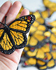 naszywki na ubrania Naszywka naprasowanka MOTYL MONARCHA termo haft 5,7x7,5cm 2