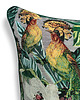 poduszki plecione Poduszka dekoracyjna w liście i ptaki 45x45 - Echo Puszczy - polski żakard 5