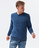 bluzy męskie Bluza męska z kieszenią zapinaną na zamek - jeansowa V6 B1349 1