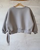 bluzy dla dziewczynki Bluza Oversize SZARY KRÓLIK Z USZAMI 3