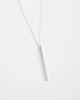 naszyjniki - inne Rhodium Plated Vertical Bar Necklace 3